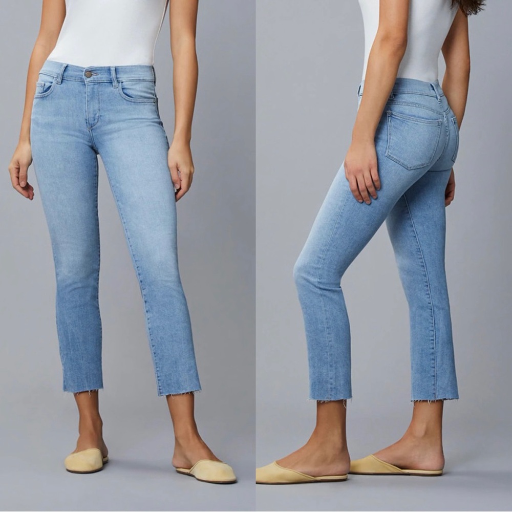 NWT DL1961 Mara Straight Mid Rise Instasculpt Ankle Jeans in color ‘Harbor’